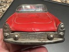 Vintage Bandai 1957 Ford Thunderbird Convertible Tin Friction Toy Car 7 25 -red