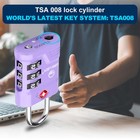 Tsa Approved Luggage Lock     3-digit Resettable Combination Padlock With Open    