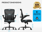 Office Chair  330lbs Mesh Ergonomic Desk Chair Comfy With 3d Lumbar  Swivel