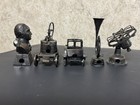  Vintage Metal Pencil Sharpeners Lot 5 Car Fan Horn Washington Bucket Hk