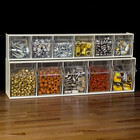 Tiltview Plastic Storage Cabinet With 5 Tilt Out Bins  Horizontal Plastic Parts