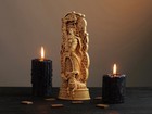 Thor Norse God Statue Viking Mythology Wood Carving Pagan Altar Decor Gift
