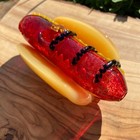 Handmade The Hotdog Glass Smoking Pipe Tobacco Pipe Glass Smoke Bowl