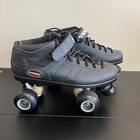 Riedell Carrera Speed Roller Skates Womens 10 105b  2 Black Wheels