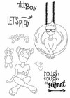 Julie Nutting  carter Carly  Doll Cling Stamp Prima Marketing Mixed Media 913151
