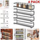 4pack Kitchen Spice Rack Organizer Storage Shelf Cabinet Jar Holder Wall Mounted