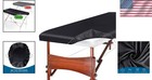Silky Black Massage Table Cover 36  X 77  - Wrinkle-resistant   Machine Washable