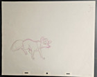 Walt Disney Fox And The Hound  1982 Animation Drawing Of Tod W  Coa