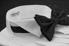 100  Pima Cotton  Wing Collar Tuxedo Shirt In The Gift Box 