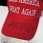 Donald Trump Hand Signed Red Maga Hat 45-47 President Signature Autograph Coa