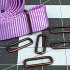 Country Brook Design   1 Inch Antique Copper Rectangle Metal Keeper  10 Pack