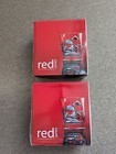 Red Series 10 Oz  Square Double Glass Set Of 4   Two Sets  8 Glasses Total 