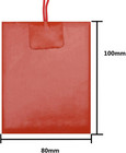 4pcs 12v 30w Silicone Heating Pad Rubber Flexible Heater Mat 80mm X 100mm