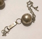 Vintage Navajo   pearl  Sterling Necklace 26    Needs Restrung W original Clasp
