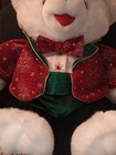Vintage Snowflake Teddy Dan Dee 2003 Christmas Bear Top Hat Suit 23 