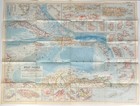 Vintage 1954 National Geographic West Indies Caribbean Map Pre-castro Cuba
