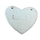 Homestead Pottery Heart Shaped Hanging Wall Decor 3 75    Michigan Made Blue