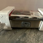 Ultimate Probiotic Yogurt Maker Silver Metal Adjustable Temp Lcd Display Lid