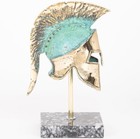 Spartan Helmet On A Base Ancient Greek Bronze Museum Replica 349-1
