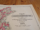 Original 1871 Color Map Railway railroads Massachusetts Walling   Gray