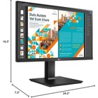 Lg 24bp55q-b 24  Qhd Ips Monitor Hdmi   Dp Freesync Wall Mount - Black
