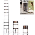 Stainless Steel Folding Multi Purpose Telescopic Extension Ladder Heavyduty 3 2m