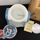 The Pampered Chef Ice Shaver 2940 Manual Hand Crank Snow Cone Maker Blue White