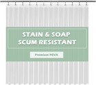 Clear Shower Curtain Liner 5g Heavy Duty Peva Waterproof With 72  x72  New
