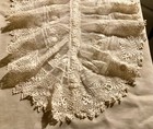 Jabot Antique Irish Crochet   Net Collar