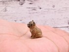 Super Tiny Antique Austrian Vienna Cold Painted Bronze Figure Of Detailed Pug