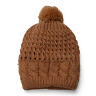 Pom-pom Knit Slouchy Baggy Beanie Oversize Winter Hat Ski Cap Skull Women Solid