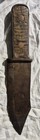 Antique Bowie Knife Great Wood Handle Copper Rivets Heavy   Large  Vafo