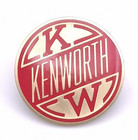 Kenworth Kw Truck Red Round Logo Hat Lapel Pin Semi Trucking Badge Vintage Style