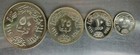 Egypt  u a r    1964 Proof Set Of 4 Silver Coins Nile Diversion   km404-407 