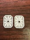  2  Antique 1920s Camphor Glass Loose 15 5mm X 12mm New Old Stock