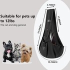 Pet Dog Sling Carrier Bag Mesh Puppy Carry Pack Shoulder Backpack Travel Tote M