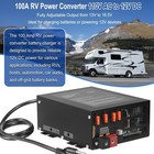 100 Amp Rv Power Converter 110vac To 12vdc For Camper  Lithium And Agm Battery