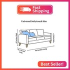 Evelots Clear Vinyl Couch Cover  Waterproof 3-seat Sofa Protector