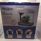 Aquarium Fish Tank Led 2 5 Gallon Minibow Kit Smartclean Black Aqueon Small
