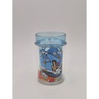 Disney Aladdin Genie Abu Floating Glitter Acrylic Tumbler Cup Blue Kids