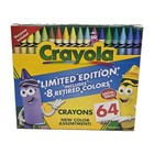 New 64 Count Crayola Limited Edition With 8 Retired Colors Crayons W  Sharpener 