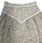 Vtg Gunne Sax Skirt 70s Floral Cottagecore Sheer Gunnies Handkerchief Midi Sz 9