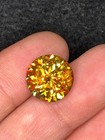 4 00 Ct Natural Full Fire Sphene Titanite Round Cut Gemstone For Jewellery