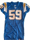2007 Team Issued Autographed Alternate Reebok Powder Blue Jersey Donnie Edwards