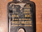Antique Mercantile Advertising Broom Holder  Jenson Bros Joplin Mt
