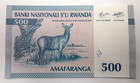 1994 Rwanda 500 Francs Banknote-p 23a Crisp Unc