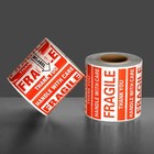 Fragile Stickers 1 Roll 500 2x3 Fragile Label Sticker Handle With Care Mailing