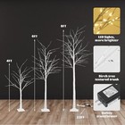 3pcs Lighted Birch Tree 4ft 6ft 8ft Birch Tree W fairy Lights Home Holiday Decor