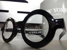 Men s Vintage Retro Style Clear Lens Eye Glasses Small Round Black Fashion Frame