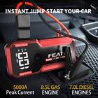 Car Jump Starter 5000a Peak 12v Battery Jumper Pack Portable Battery Booster Box